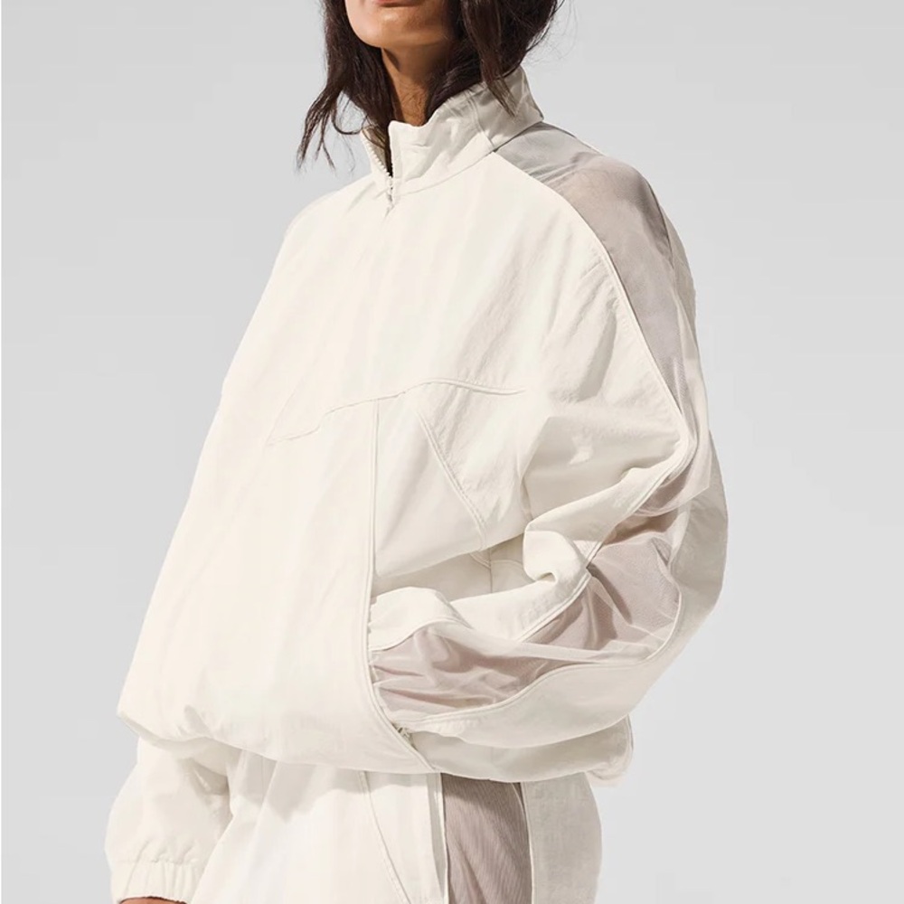ALO Yoga Cream Bomber Jacket